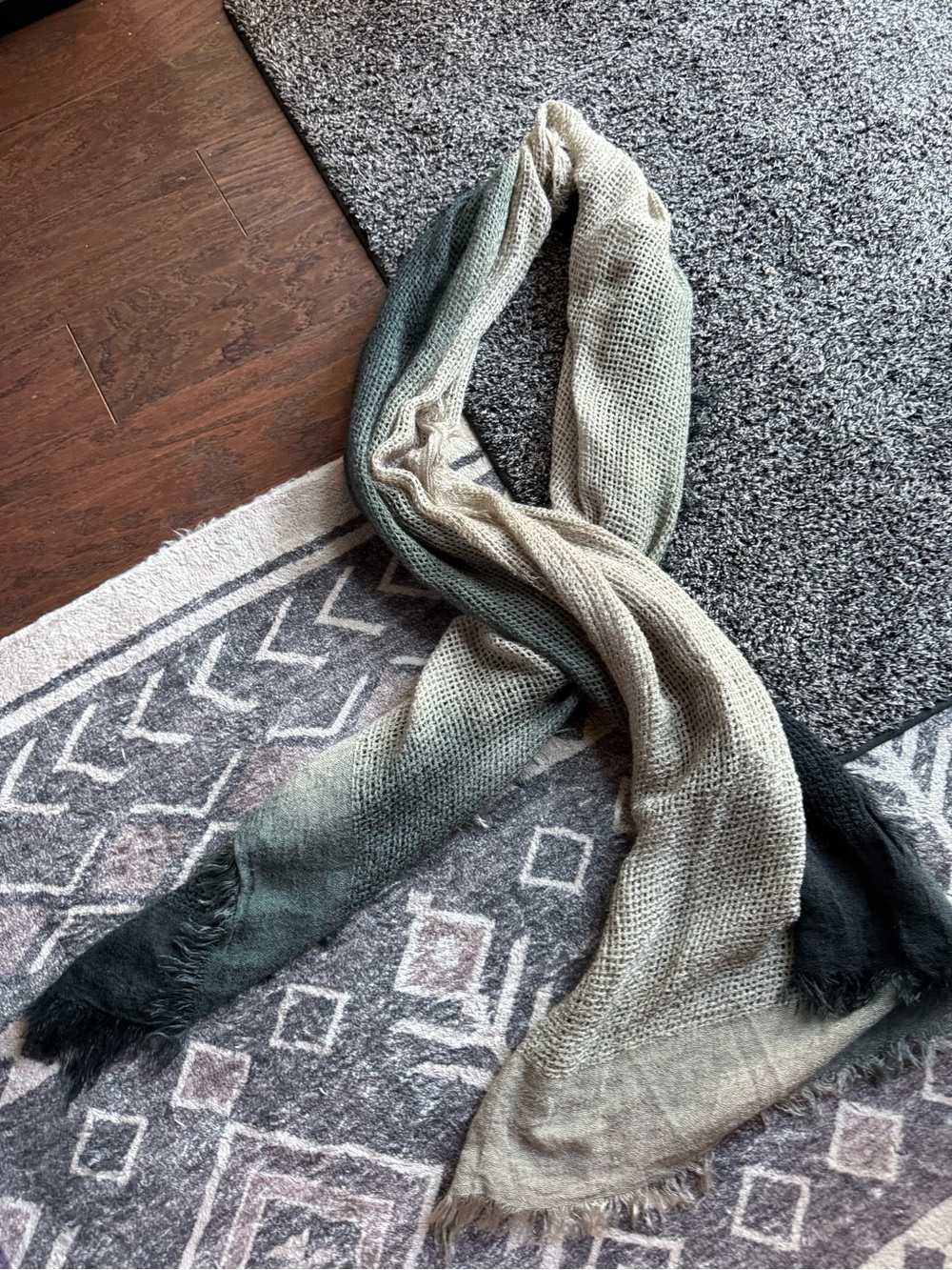 Neutral Ombre Decorative Throw Scarf – Home Accents